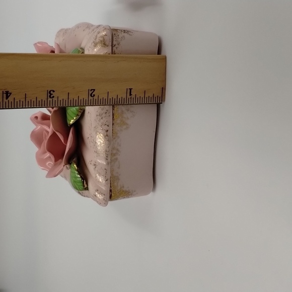 Vintage Made in Japan Ceramic jewelry trinket dish with lid and ring holders - Picture 11 of 11